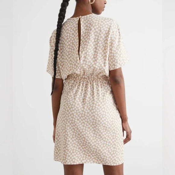 & OTHER STORIES Printed Knot Detail Mini Dress 2 NWT - Picture 2 of 7